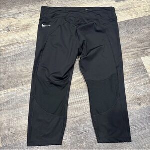Nike Dri Fit Cropped Leggings Women’s Size 2X Black